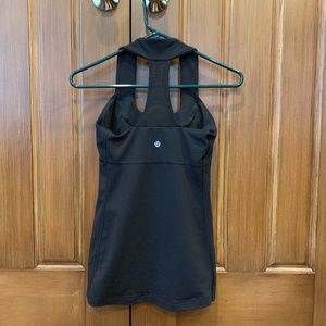 Lululemon black tank top size 4